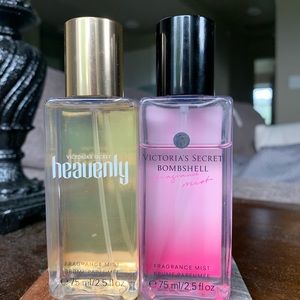 Victoria’s Secret spray fragrance mist Bombshell and Heavenly
